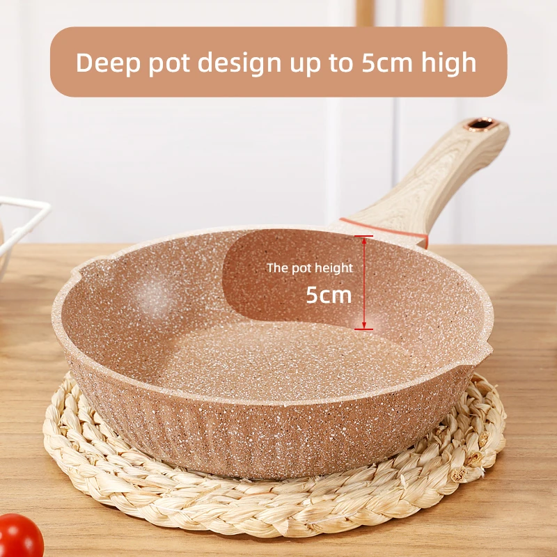 Nonstick Medical Stone Frying Pan Home Breakfast Pot Induction Cooker Gas Stove Fried Steak Pancake Nonstick Frying Pan Pot Lid
Nonstick Medical Stone Frying Pan Home Breakfast Pot Induction Cooker Gas Stove Fried Steak Pancake Nonstick Frying Pan Pot Lid