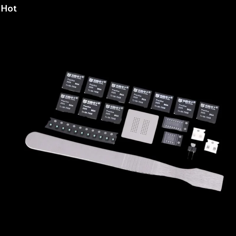 Набор для практики пайки BGA-чипов: тренировочная плата с динамическими светодиодами для обучения и практики пайки, отдельные компоненты
Набор для практики пайки BGA-чипов: тренировочная плата с динамическими светодиодами для обучения и практики пайки, отдельные компоненты