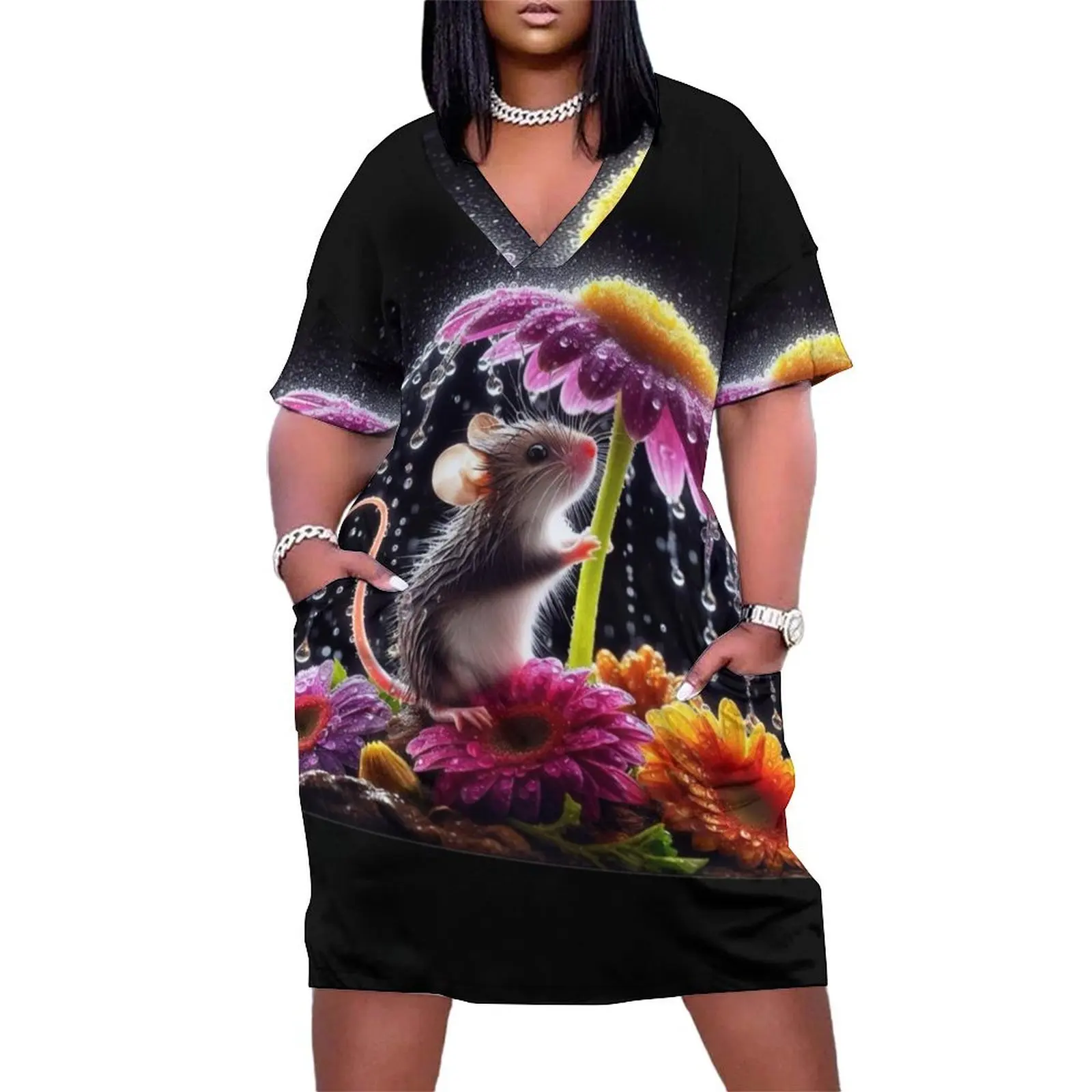 Cute little mouse Loose Pocket Dress women's summer clothing 2025 Summer dresses for women
Cute little mouse Loose Pocket Dress women's summer clothing 2025 Summer dresses for women