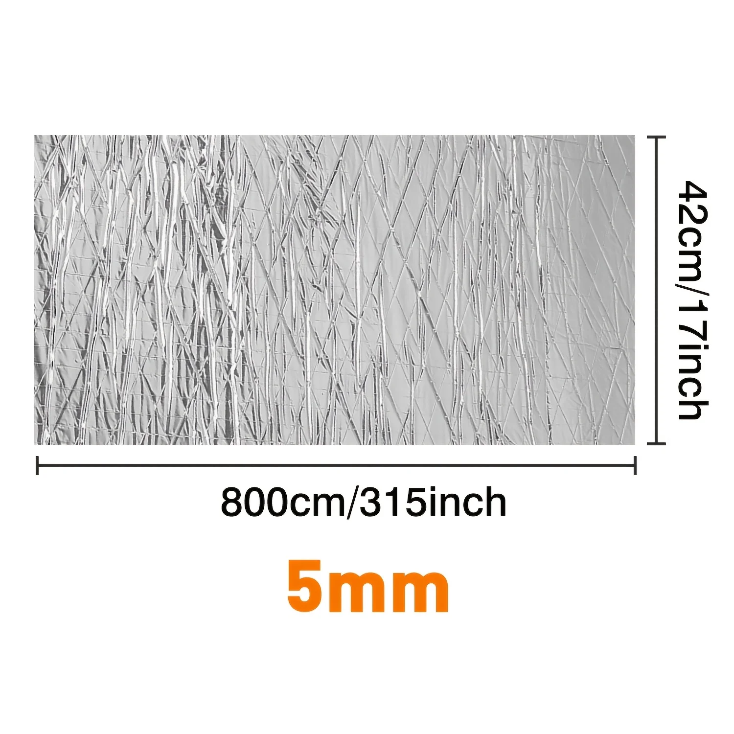 Automotive Soundproofing Insulation Mat Measuring 315"X17" Complete with Rollers And Tools for Car Trim Removal - an Aluminum Barrier for Heat And Noise, 5Mm Thick, 800Cm Long, And 42Cm Wide, Suitable for Trunk, Ceiling, Door, Heat Insulation
Automotive Soundproofing Insulation Mat Measuring 315"X17" Complete with Rollers And Tools for Car Trim Removal - an Aluminum Barrier for Heat And Noise, 5Mm Thick, 800Cm Long, And 42Cm Wide, Suitable for Trunk, Ceiling, Door, Heat Insulation