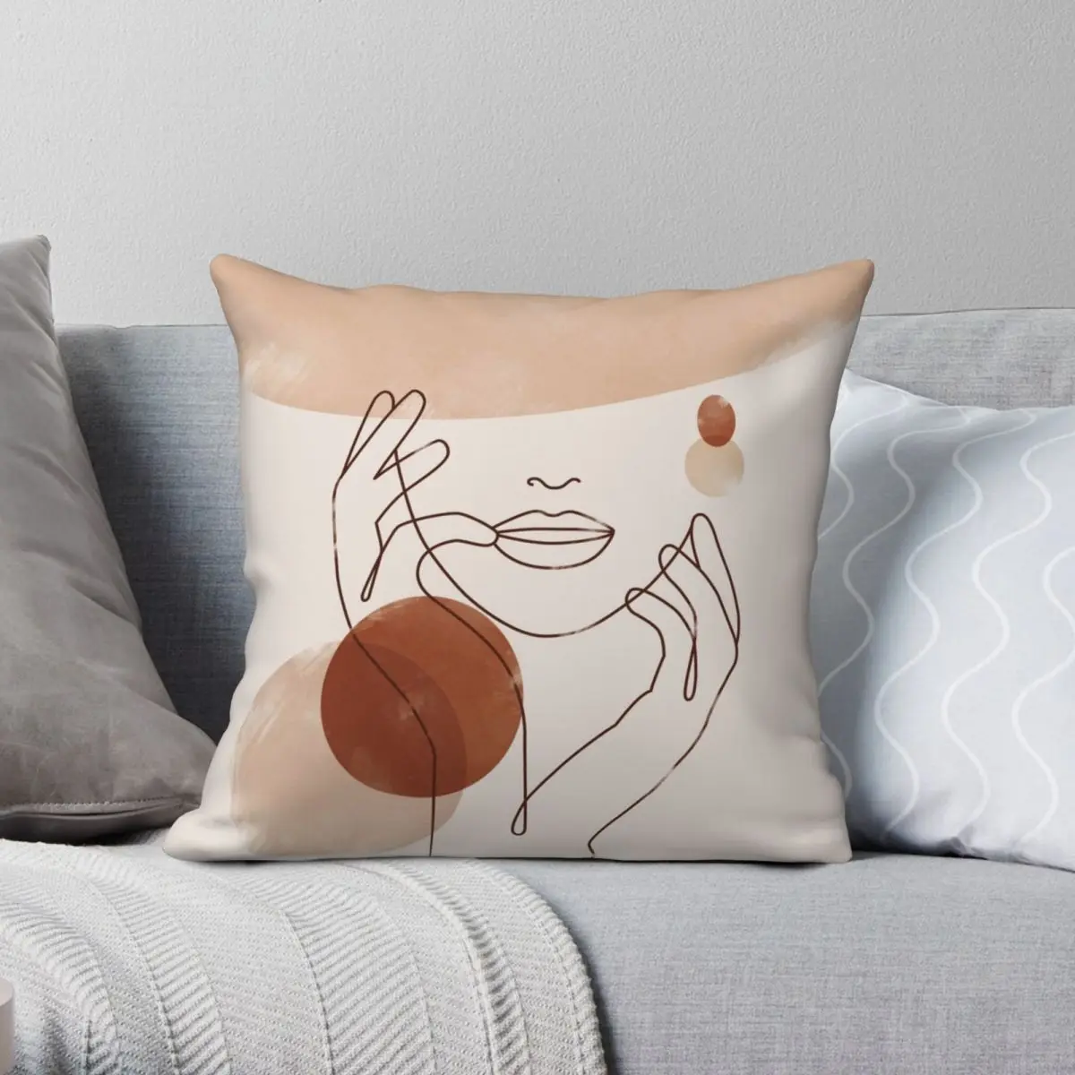 Abstract Face Line Art Square Pillowcase Polyester Linen Velvet Pattern Zip Decorative Home Cushion Cover
Abstract Face Line Art Square Pillowcase Polyester Linen Velvet Pattern Zip Decorative Home Cushion Cover