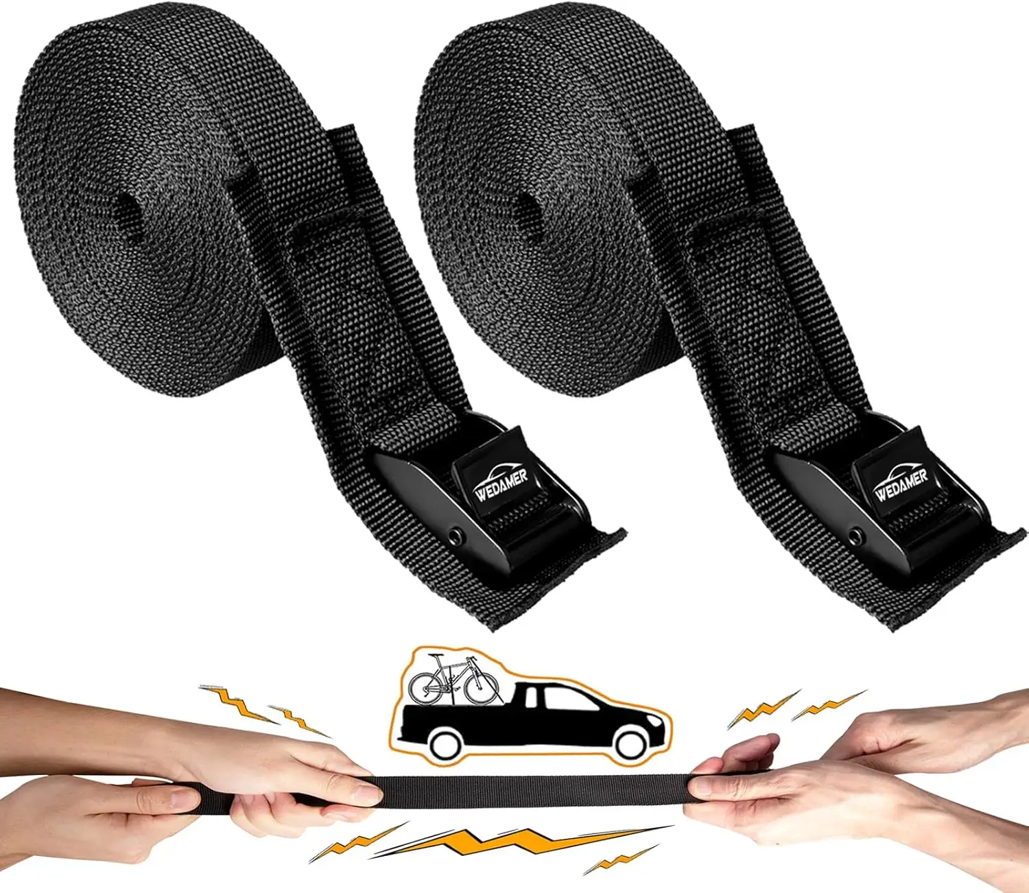 2 Pack Heavy Duty 8ft Cam Buckle Tie Down Straps for Kayak, Truck, Motorcycle & Boat Cargo Securement
2 Pack Heavy Duty 8ft Cam Buckle Tie Down Straps for Kayak, Truck, Motorcycle & Boat Cargo Securement