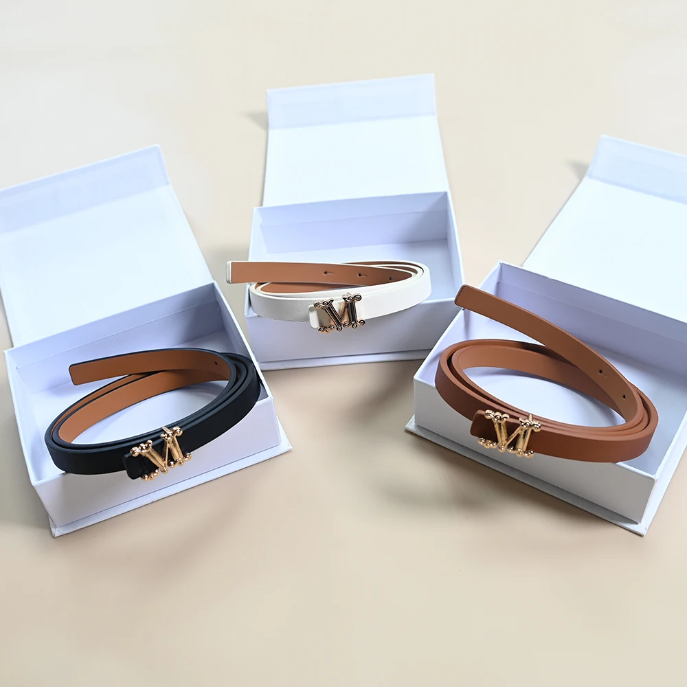 New Ladies' Narrow Metal Head Double-Sided Leather Belt Boxed Cowhide Leather Fashionable Simple Style Youth Suitable Waist Belt
New Ladies' Narrow Metal Head Double-Sided Leather Belt Boxed Cowhide Leather Fashionable Simple Style Youth Suitable Waist Belt