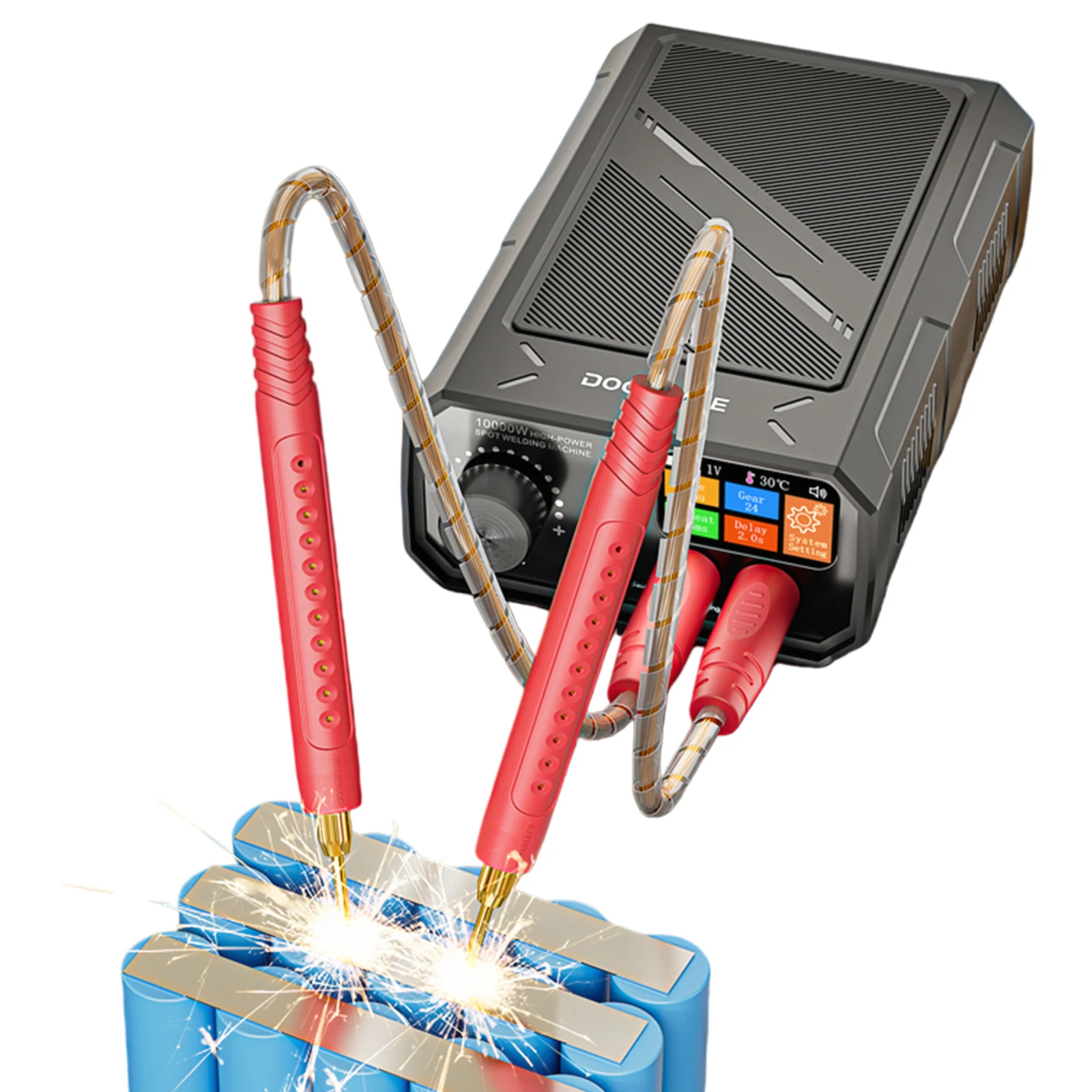 10000W DIY Nickel Sheet Spot Welding Machine LCD Display & Foot Pedal Spot Welder Auto and Manual Mode for Battery Pack Making
10000W DIY Nickel Sheet Spot Welding Machine LCD Display & Foot Pedal Spot Welder Auto and Manual Mode for Battery Pack Making