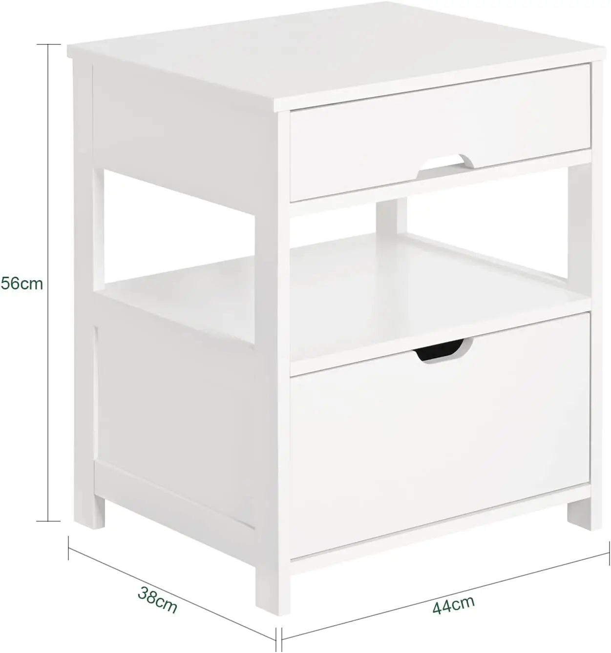 Nightstand with 2 Drawers, Bedside Table, End Table, Side, Lamp , White FRG258-W
Nightstand with 2 Drawers, Bedside Table, End Table, Side, Lamp , White FRG258-W