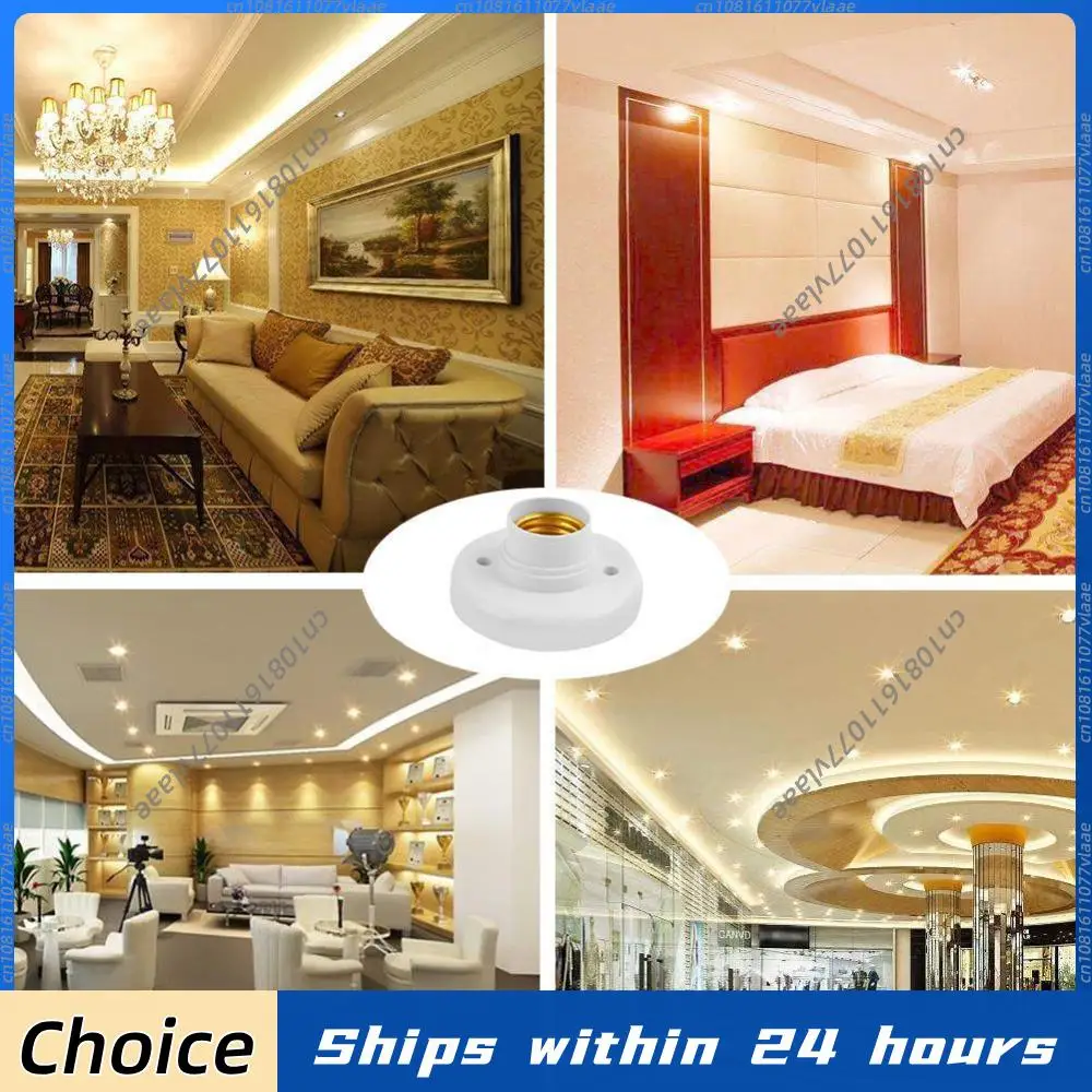 5-20 шт./лот, патрон E27 с винтовой резьбой, белый/черный, для потолочных светильников, основание для крепления лампы, держатель лампочки E27, аксессуары для освещения
5-20 шт./лот, патрон E27 с винтовой резьбой, белый/черный, для потолочных светильников, основание для крепления лампы, держатель лампочки E27, аксессуары для освещения