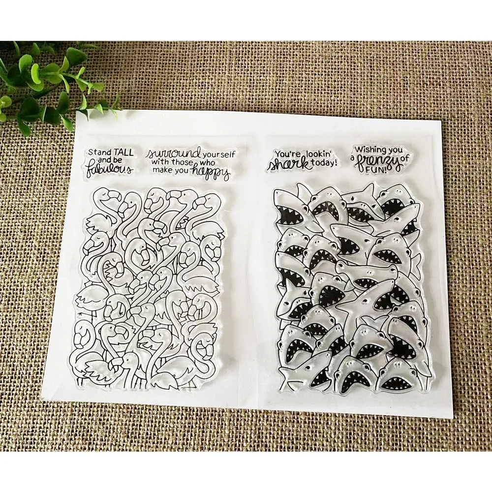 Shark and Flamingo Letters Transparent Silicone Stamps Cute Mold DIY Clipbook Birthday Gift Album Greeting Card Paper Handmade
Shark and Flamingo Letters Transparent Silicone Stamps Cute Mold DIY Clipbook Birthday Gift Album Greeting Card Paper Handmade