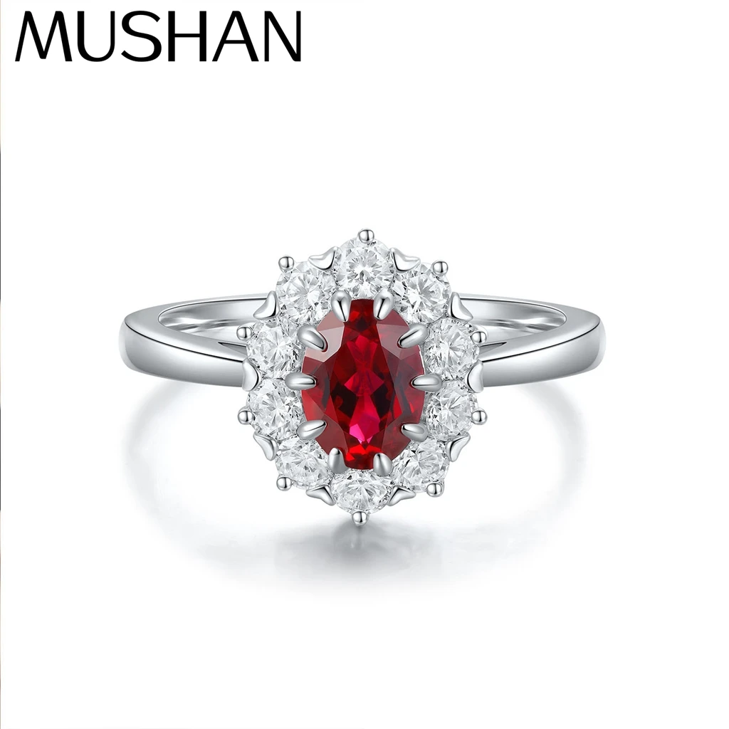 MUSHAN Custom Jewelry 925 Sterling Silver Ring Lab Red Sapphire Radiant Romantic Gift for Women 18K Gold Plated Estate Rings
MUSHAN Custom Jewelry 925 Sterling Silver Ring Lab Red Sapphire Radiant Romantic Gift for Women 18K Gold Plated Estate Rings