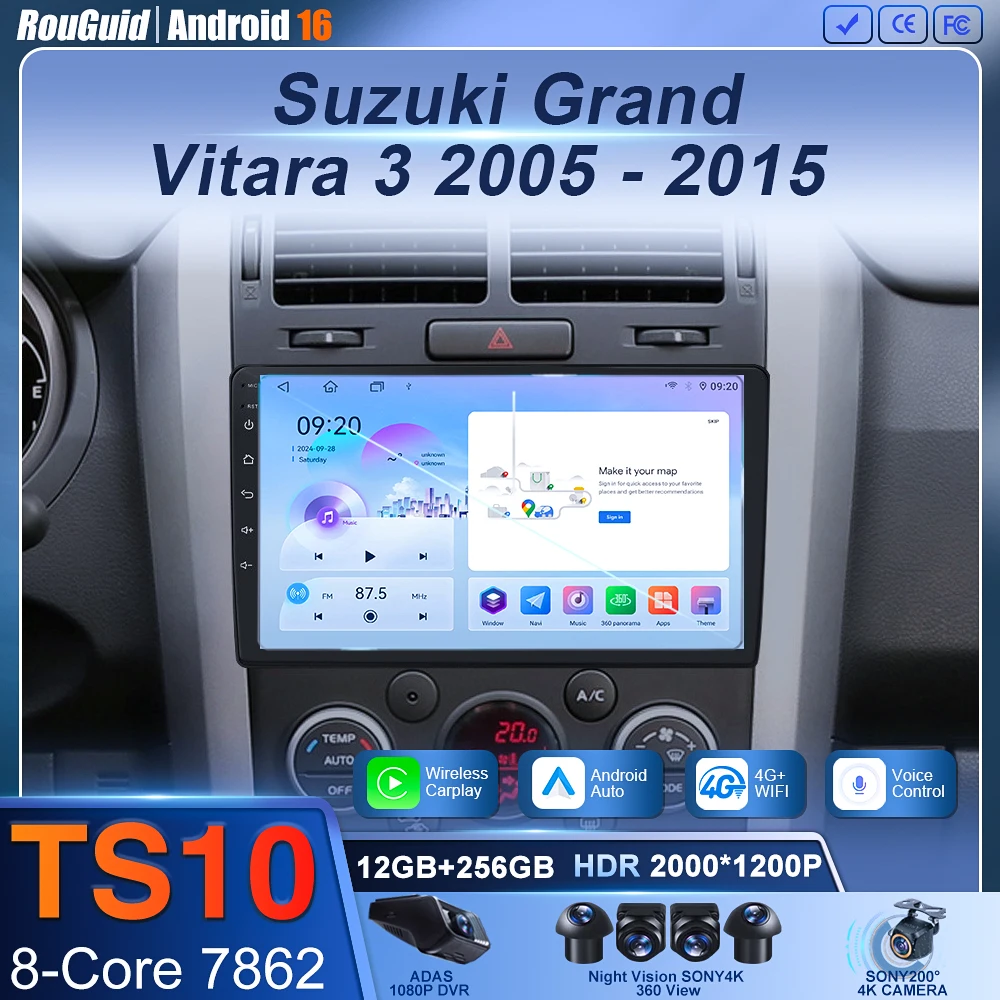 Android For Suzuki Grand Vitara 3 2005 - 2015 Car Radio Multimidia Player Navigation 4G Carplay Car GPS Intelligent Systems WIFI
Android For Suzuki Grand Vitara 3 2005 - 2015 Car Radio Multimidia Player Navigation 4G Carplay Car GPS Intelligent Systems WIFI