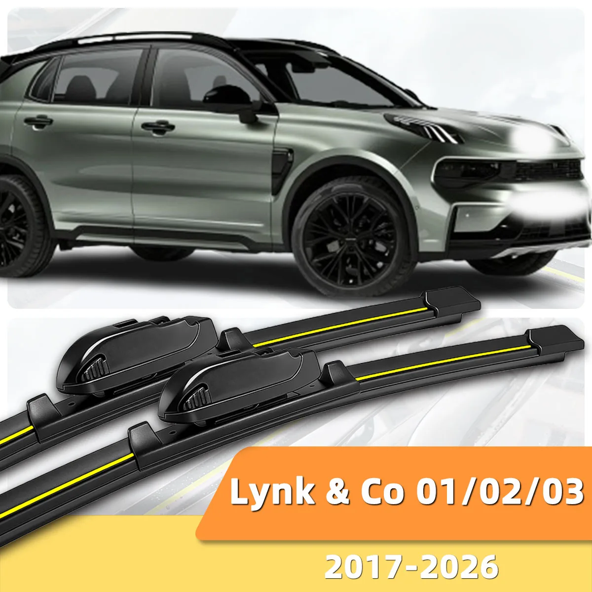 2PCS Wiper For Car Front Windshield Suitable For Geely Lynk&Co 01/02/03 (2017-2026) Natural Rubber Car Two-Way Wiper Blades
2PCS Wiper For Car Front Windshield Suitable For Geely Lynk&Co 01/02/03 (2017-2026) Natural Rubber Car Two-Way Wiper Blades