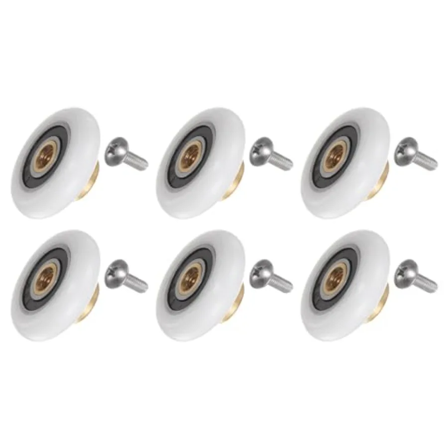 Shower Door Roller Wheel 23mm Diameter Replacement Part for Bathroom Glass Door, Sliding Shower Door Roller, 1 Set 6pcs
Shower Door Roller Wheel 23mm Diameter Replacement Part for Bathroom Glass Door, Sliding Shower Door Roller, 1 Set 6pcs