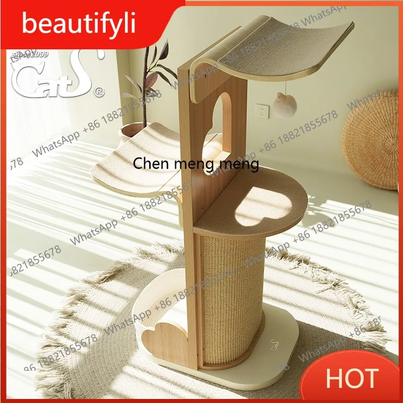 C6601 Solid wood cat climbing frame series Wooden sisal cat scratching board Curved wood Full body cat universal
C6601 Solid wood cat climbing frame series Wooden sisal cat scratching board Curved wood Full body cat universal