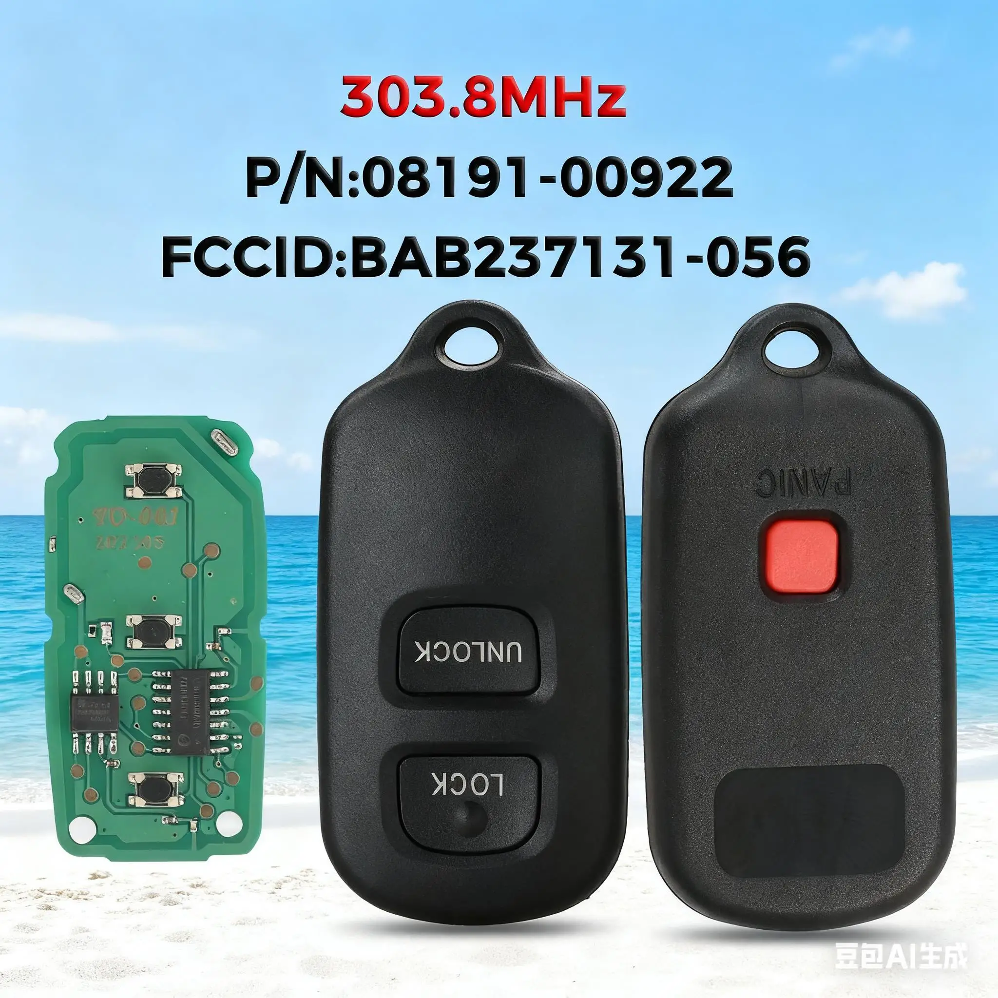 Jingyuqin303.8Mhz BAB237131-056 Дистанционный автомобильный брелок для Toyota 1995-2004 Tacoma 2003-2006 Tundra Встановленный бесключевой доступ RS3200
Jingyuqin303.8Mhz BAB237131-056 Дистанционный автомобильный брелок для Toyota 1995-2004 Tacoma 2003-2006 Tundra Встановленный бесключевой доступ RS3200