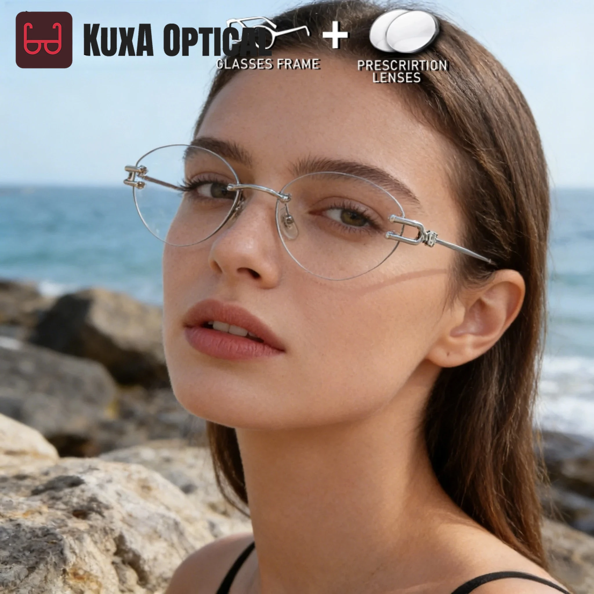 Double Prescription Recipe Mr-8 Lenses Myopia Progressive Eyewear Photochromic Sun Glases Screw Cat Eye Rimless Glasses With
Double Prescription Recipe Mr-8 Lenses Myopia Progressive Eyewear Photochromic Sun Glases Screw Cat Eye Rimless Glasses With