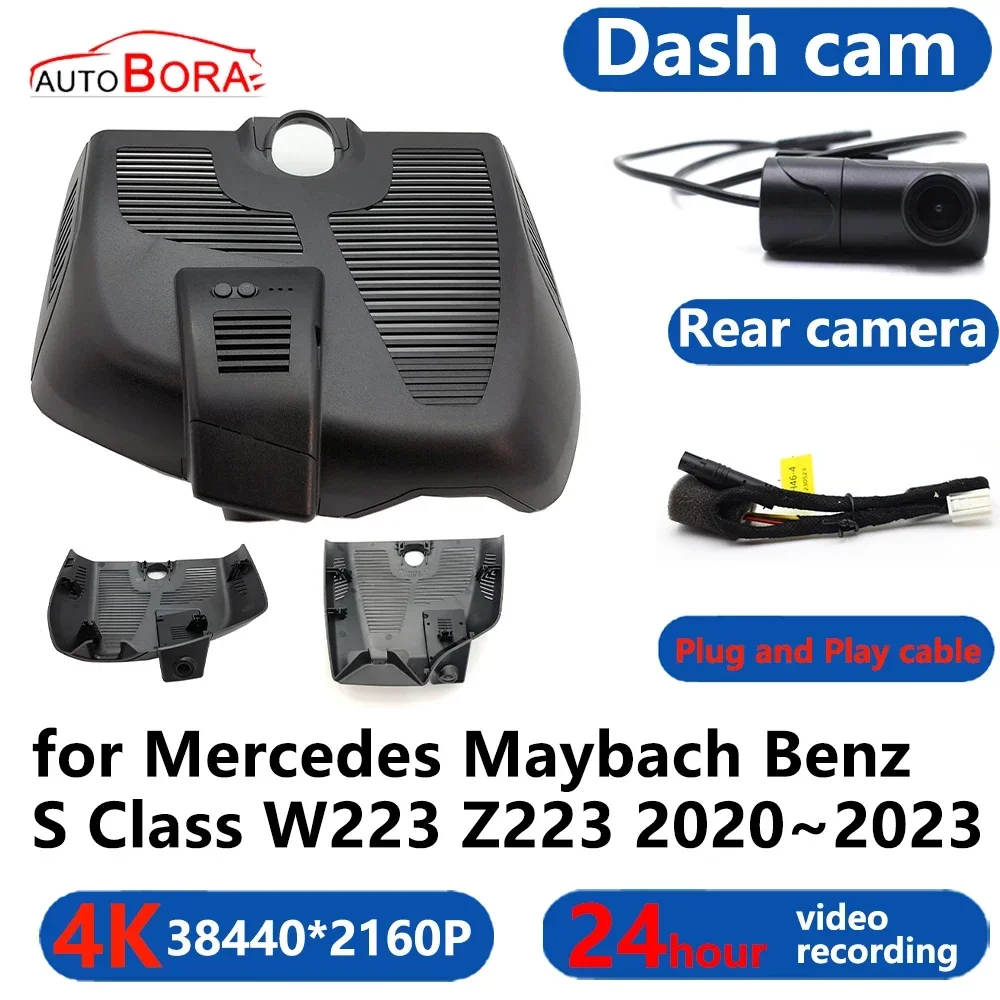 AutoBora 4K Wifi 3840*2160 Car DVR Dash Cam Camera 24H Video for Mercedes Maybach Benz S Class W223 Z223 2020-2023
AutoBora 4K Wifi 3840*2160 Car DVR Dash Cam Camera 24H Video for Mercedes Maybach Benz S Class W223 Z223 2020-2023