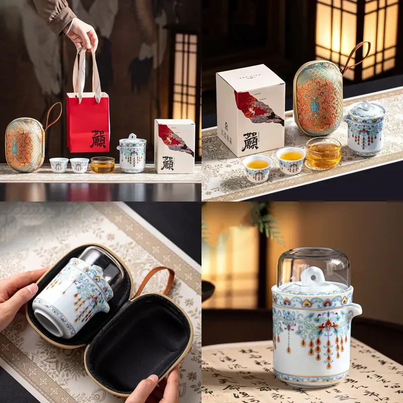 【CHIMU HOME】 for Doucai Celadon Phoenix Crown Pattern Chinese Style National Fashion High-end Set One Pot Three Cups
【CHIMU HOME】 for Doucai Celadon Phoenix Crown Pattern Chinese Style National Fashion High-end Set One Pot Three Cups