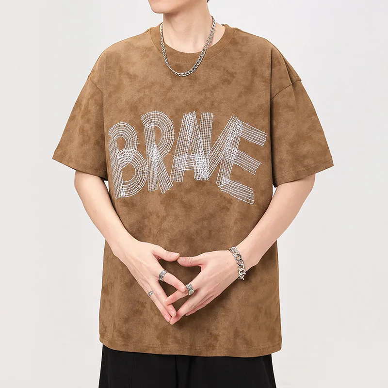 Loose Fashion Versatile Male T-Shirt Short-Sleeved Summer Street Fashion Printed Casual Stretch High-End Washed Tie-Dyed Top
Loose Fashion Versatile Male T-Shirt Short-Sleeved Summer Street Fashion Printed Casual Stretch High-End Washed Tie-Dyed Top