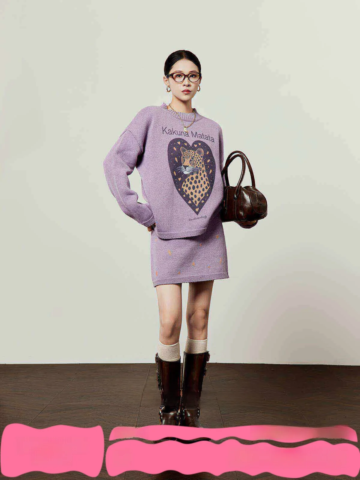 Zhou Li Wu Purple Knitted Set Women's Commuter Style Two-Piece Suit Short Length round Neck Long Sleeve Casual Fashion
Zhou Li Wu Purple Knitted Set Women's Commuter Style Two-Piece Suit Short Length round Neck Long Sleeve Casual Fashion