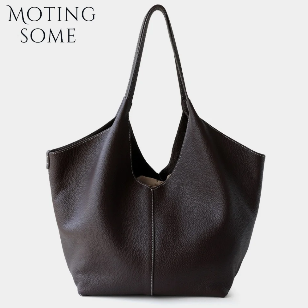 MOTINGSOME Full Grain Genuine Leather Handbag Woman Shoulder Casual Tote Underarm Large Capacity Handbags Soft Cowhide Totes
MOTINGSOME Full Grain Genuine Leather Handbag Woman Shoulder Casual Tote Underarm Large Capacity Handbags Soft Cowhide Totes