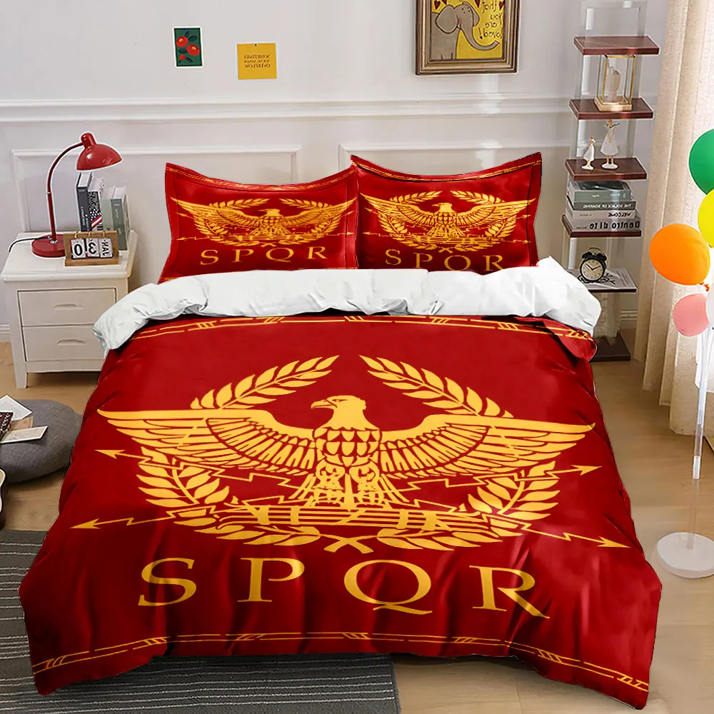Roman Empire Emblem Eagle Crest Bedding Set for Kids Luxury Gift 3pcs Digital Print Comforter Set Soft Comfortable Breathable
Roman Empire Emblem Eagle Crest Bedding Set for Kids Luxury Gift 3pcs Digital Print Comforter Set Soft Comfortable Breathable