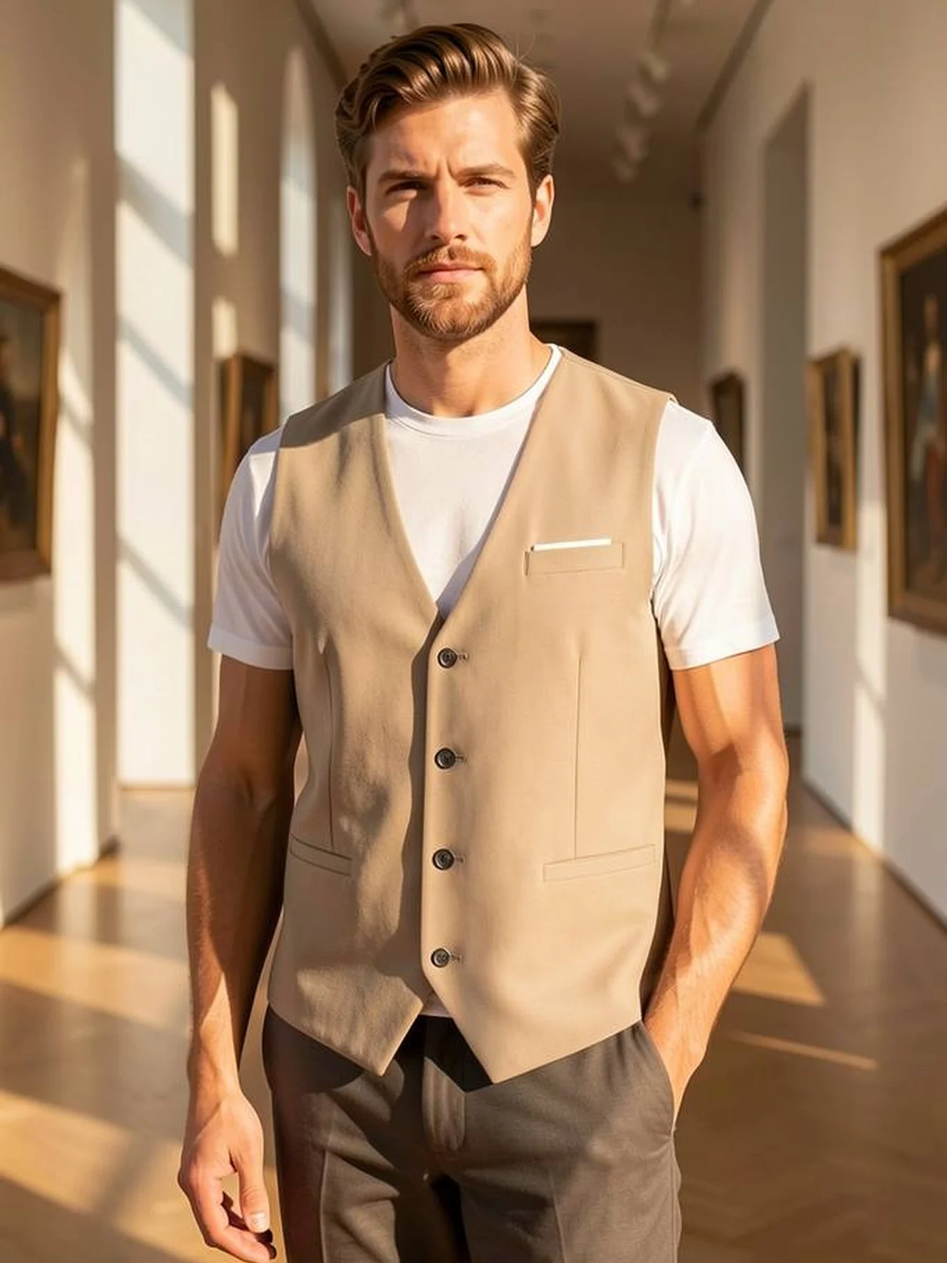 Men's Formal Business Suit Vest Single Breasted Solid Elegant Office Party Wedding
Men's Formal Business Suit Vest Single Breasted Solid Elegant Office Party Wedding