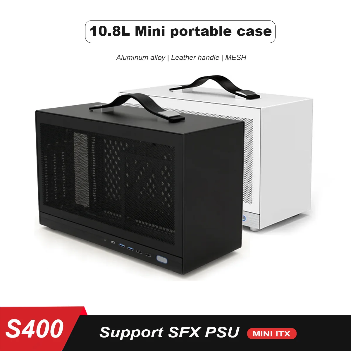 S400PRO 10.8L MINI Portable Case, Supports ITX Motherboards, Side Mesh Cooling, With MESH Desktop Case
S400PRO 10.8L MINI Portable Case, Supports ITX Motherboards, Side Mesh Cooling, With MESH Desktop Case
