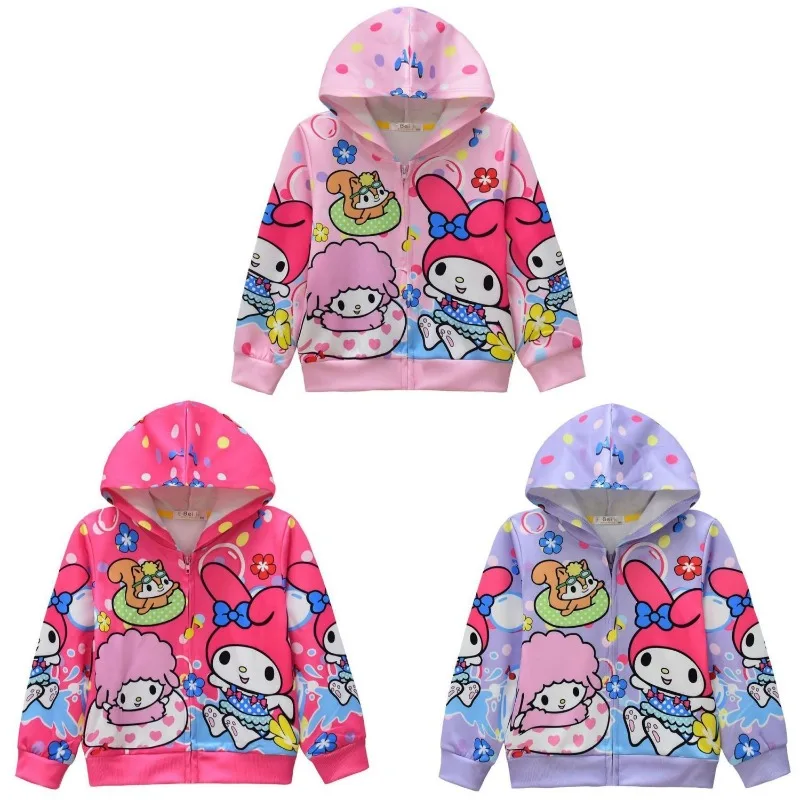 Sanrio Melody Spring Autumn Kids Clothes Girl Cartoon Kuromi Hoodies Kawaii Sweatshirts Sport Coat Girls Cute Jacket Hoodie Gift
Sanrio Melody Spring Autumn Kids Clothes Girl Cartoon Kuromi Hoodies Kawaii Sweatshirts Sport Coat Girls Cute Jacket Hoodie Gift