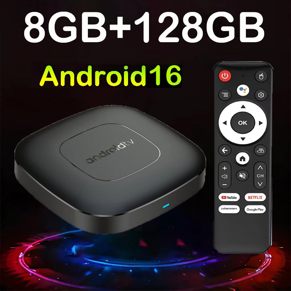 YOZHIXU T1 Android 16 8K Smart TV Box H313 Bluetooth 6.0 5G Dual Wifi Google Assistant 8GB 128GB Media Player With Voice Remote
YOZHIXU T1 Android 16 8K Smart TV Box H313 Bluetooth 6.0 5G Dual Wifi Google Assistant 8GB 128GB Media Player With Voice Remote