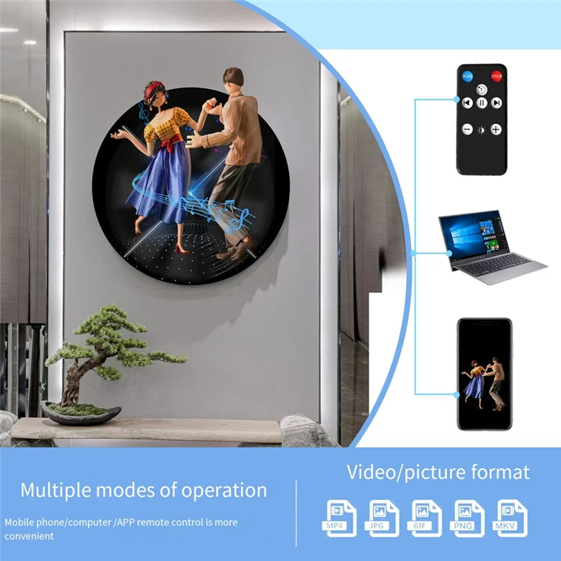 A45U 3D Holographic Projector APP Control 720LED Holographic Player Fan For Image Video Store Advertising Display
A45U 3D Holographic Projector APP Control 720LED Holographic Player Fan For Image Video Store Advertising Display