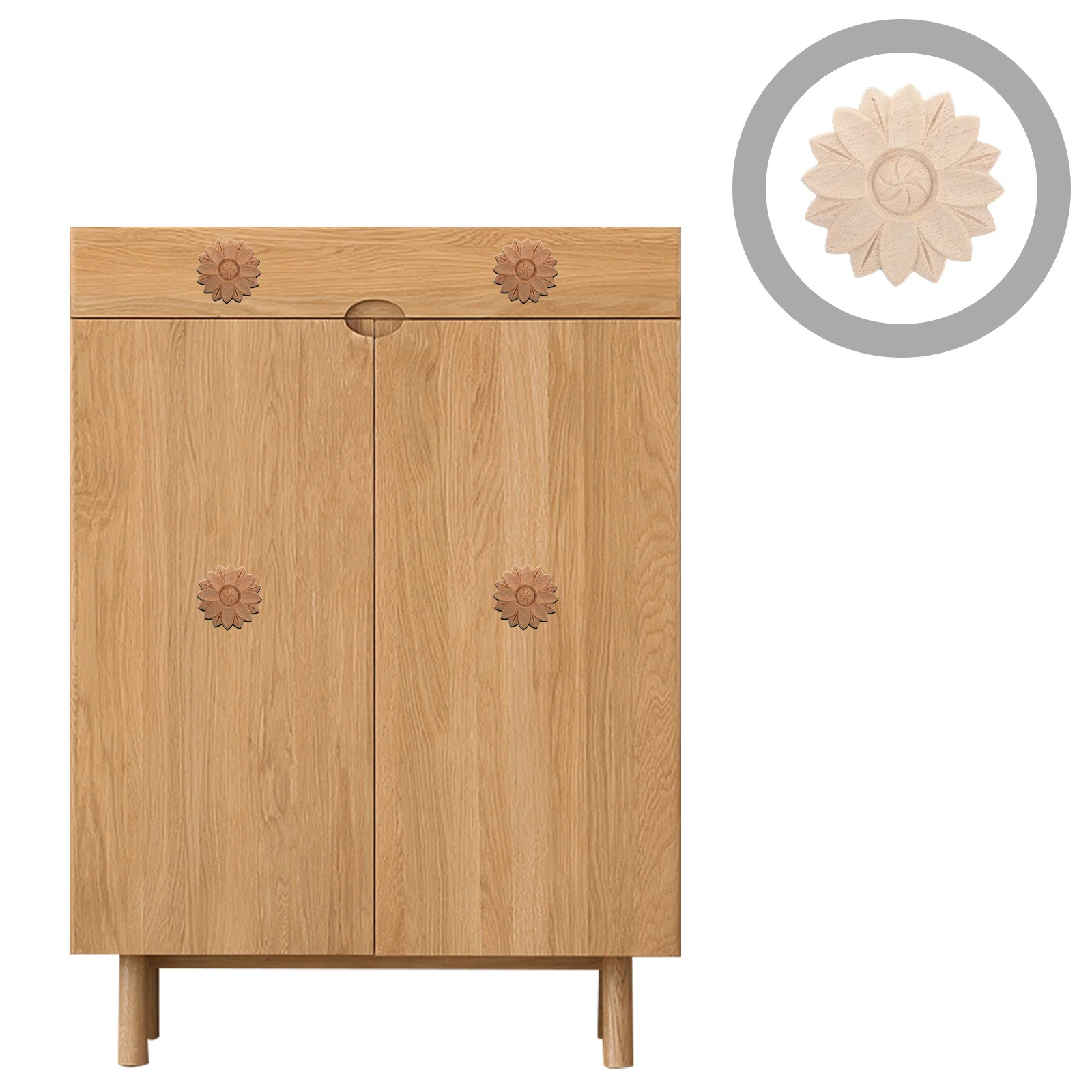 10pcs Solid Wood Carved Applique Unfinished Flower Onlay For Furniture Cabinet Door Corner Decoration Woodcraft Ornaments
10pcs Solid Wood Carved Applique Unfinished Flower Onlay For Furniture Cabinet Door Corner Decoration Woodcraft Ornaments