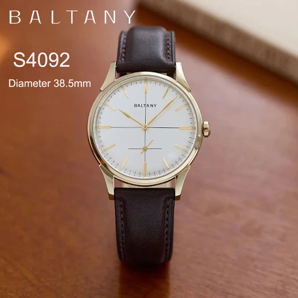 Baltany S4092 Mechanical Dress Watches for man Crosshair Dial Small Seconds Retro Watch ST1701 Automatic Movement Waterproof
Baltany S4092 Mechanical Dress Watches for man Crosshair Dial Small Seconds Retro Watch ST1701 Automatic Movement Waterproof