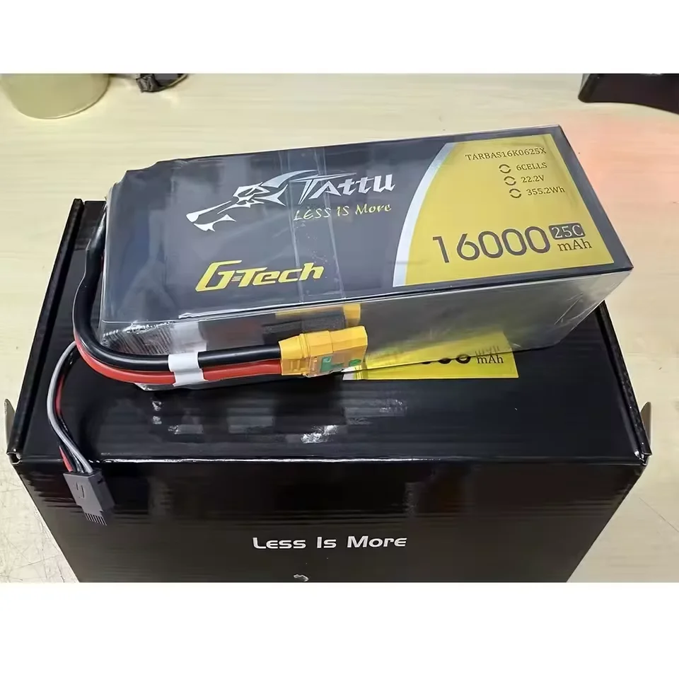 NEW TATTU G-TECH 22000mAh 16000mAh 6S 25C 22.2V Lipo Battery For Agricultural Drones
NEW TATTU G-TECH 22000mAh 16000mAh 6S 25C 22.2V Lipo Battery For Agricultural Drones