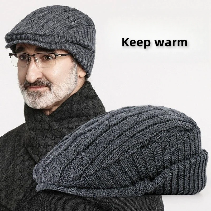 Men's Autumn/Winter Warm Beanie - Daily Wear Knitted Hat (56-60cm) with Foldable Ear Flaps & Fleece Lining
Men's Autumn/Winter Warm Beanie - Daily Wear Knitted Hat (56-60cm) with Foldable Ear Flaps & Fleece Lining