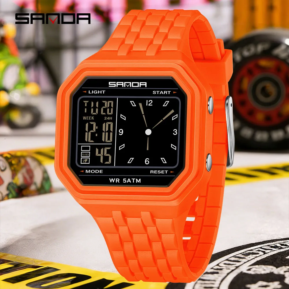 SANDA 6367 Fashion Electronic Watches for Man Luminous Calendar Waterproof Clock Outdoor Sports Casual Ladies Digital Wristwatch
SANDA 6367 Fashion Electronic Watches for Man Luminous Calendar Waterproof Clock Outdoor Sports Casual Ladies Digital Wristwatch