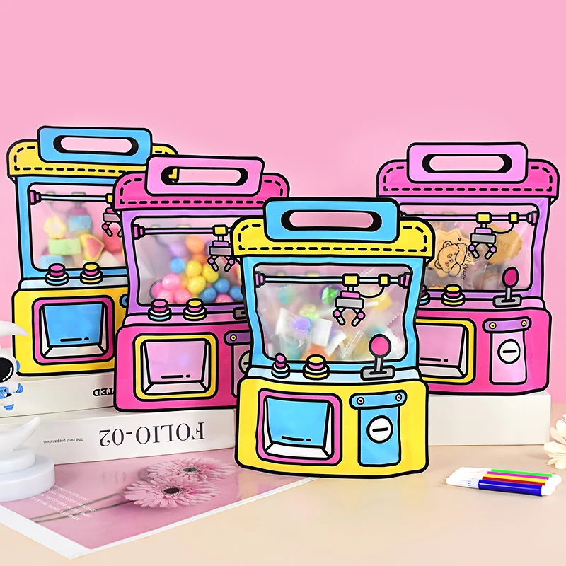 10Pcs Cute Cartoon Sealed Bag Doll Machine Candy Snack Plastic Packaging Self-lock Zipper Birthday Festival Party Kids Gift Bags
10Pcs Cute Cartoon Sealed Bag Doll Machine Candy Snack Plastic Packaging Self-lock Zipper Birthday Festival Party Kids Gift Bags