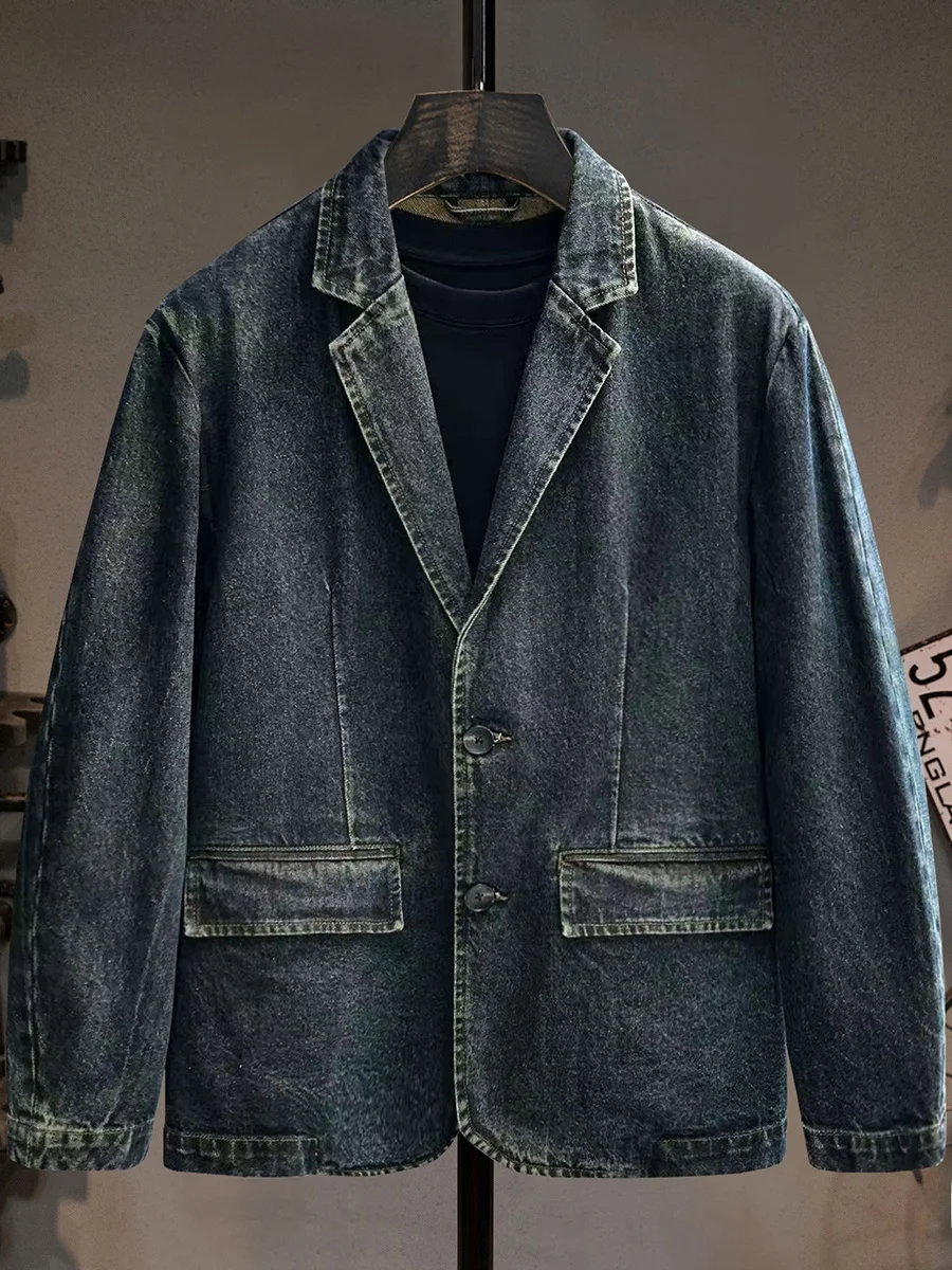 High-End Heavyweight Waed Denim Suit Jaet Men's 2025 New American Trend Casual Leisure Suit Jaet Cotton Polyester Blend
High-End Heavyweight Waed Denim Suit Jaet Men's 2025 New American Trend Casual Leisure Suit Jaet Cotton Polyester Blend
