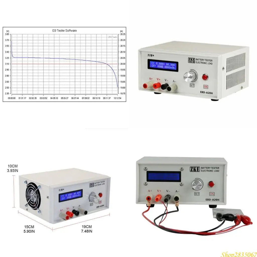 Battery Capacity Tester with LCD Display Power Monitor Discharge Instrument 30V 20A 200W EU/US/UK Standard Durable 831F
Battery Capacity Tester with LCD Display Power Monitor Discharge Instrument 30V 20A 200W EU/US/UK Standard Durable 831F