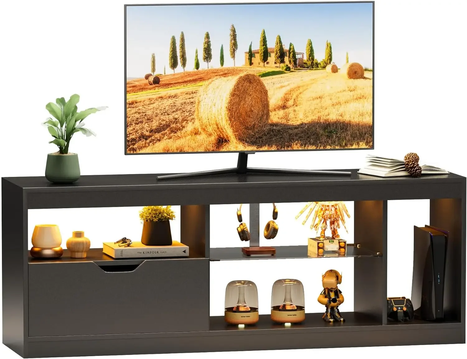 JUMMICO TVStand, Entertainment Center LED Gaming TVStand for 65+ Inch TVCarbon Fiber Top, Dynamic RGB Modes TV Cabinet
JUMMICO TVStand, Entertainment Center LED Gaming TVStand for 65+ Inch TVCarbon Fiber Top, Dynamic RGB Modes TV Cabinet