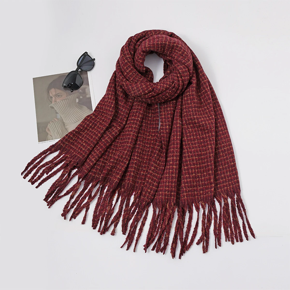 Новый осенне-зимний клетчатый шарф из искусственного кашемира, женский модный универсальный высококачественный шаль, уличный толстый теплый шарф
Новый осенне-зимний клетчатый шарф из искусственного кашемира, женский модный универсальный высококачественный шаль, уличный толстый теплый шарф