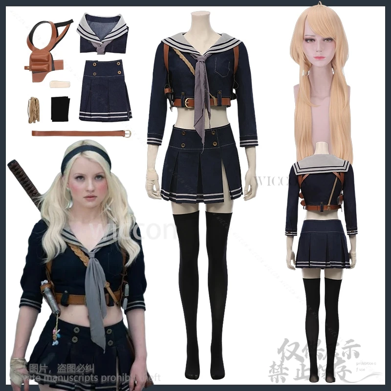 Sucker Punch Anime Movie Baby Doll Cosplay Jirai Kei Girls Costume JK Uniform Dress Halloween Christmas For Woman Customized
Sucker Punch Anime Movie Baby Doll Cosplay Jirai Kei Girls Costume JK Uniform Dress Halloween Christmas For Woman Customized