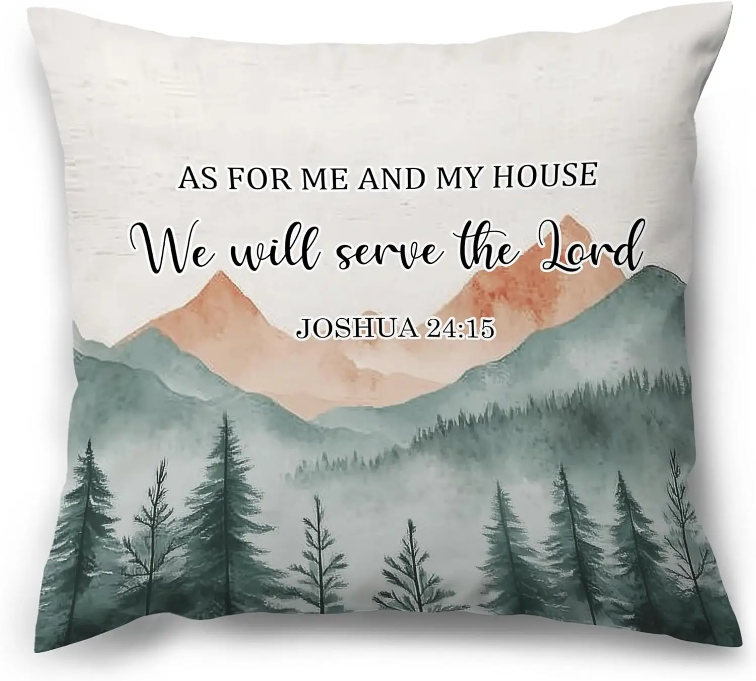 Watercolor Christian Bible Verse Throw Pillow Covers, We Will Serve The Lord, Boho Decor for Couch Bedroom Prayer Room 18x18in
Watercolor Christian Bible Verse Throw Pillow Covers, We Will Serve The Lord, Boho Decor for Couch Bedroom Prayer Room 18x18in