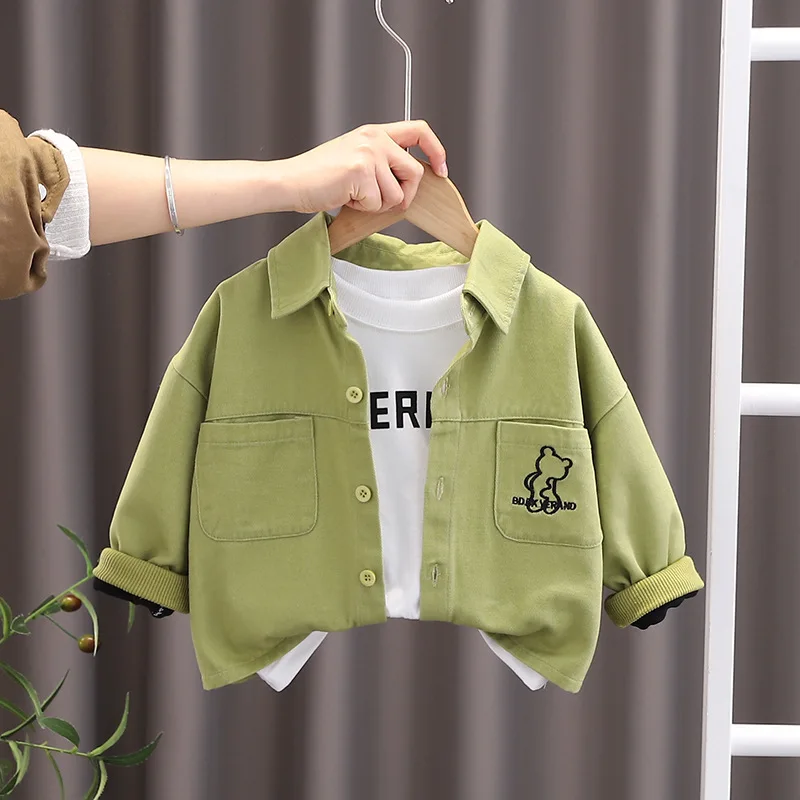 2025 boys' new solid-color shirt coat, Spring and Autumn stylish Korean style cool baby coat, versatile Korean style pure cotton
2025 boys' new solid-color shirt coat, Spring and Autumn stylish Korean style cool baby coat, versatile Korean style pure cotton