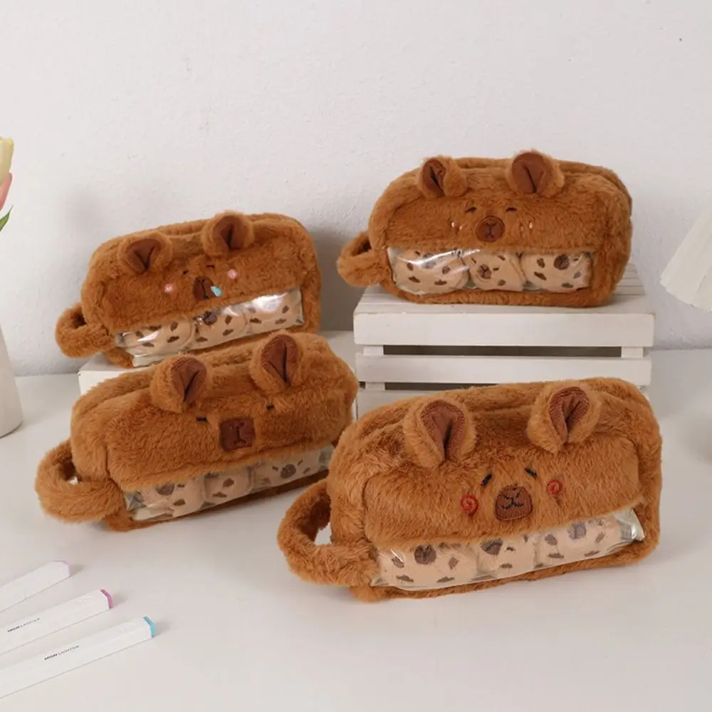 Plush Doll Soft Stuffed Capybara Pen Bag Kawaii Cartoon Plush Pencil Pouch Cute Animal Stationery Bag School
Plush Doll Soft Stuffed Capybara Pen Bag Kawaii Cartoon Plush Pencil Pouch Cute Animal Stationery Bag School
