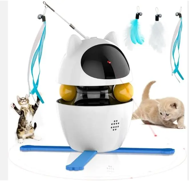 New updated Tumbler Toy, Smart Pet Teaser Revole Feathers, to interact with your . It has many functions to keep your happy.
New updated Tumbler Toy, Smart Pet Teaser Revole Feathers, to interact with your . It has many functions to keep your happy.