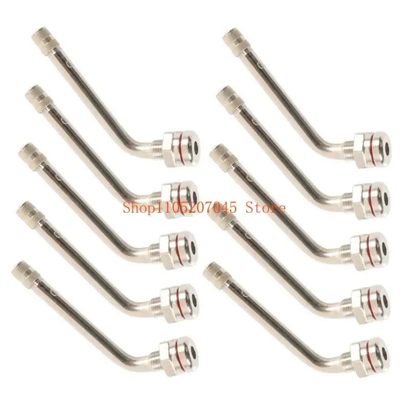 37cd 10Pcs Copper Truck Tire Valves Stems 120 Degree Suitable for 22.5" 24.5" Wheels OE TR545D Replacement Rustproof
37cd 10Pcs Copper Truck Tire Valves Stems 120 Degree Suitable for 22.5" 24.5" Wheels OE TR545D Replacement Rustproof