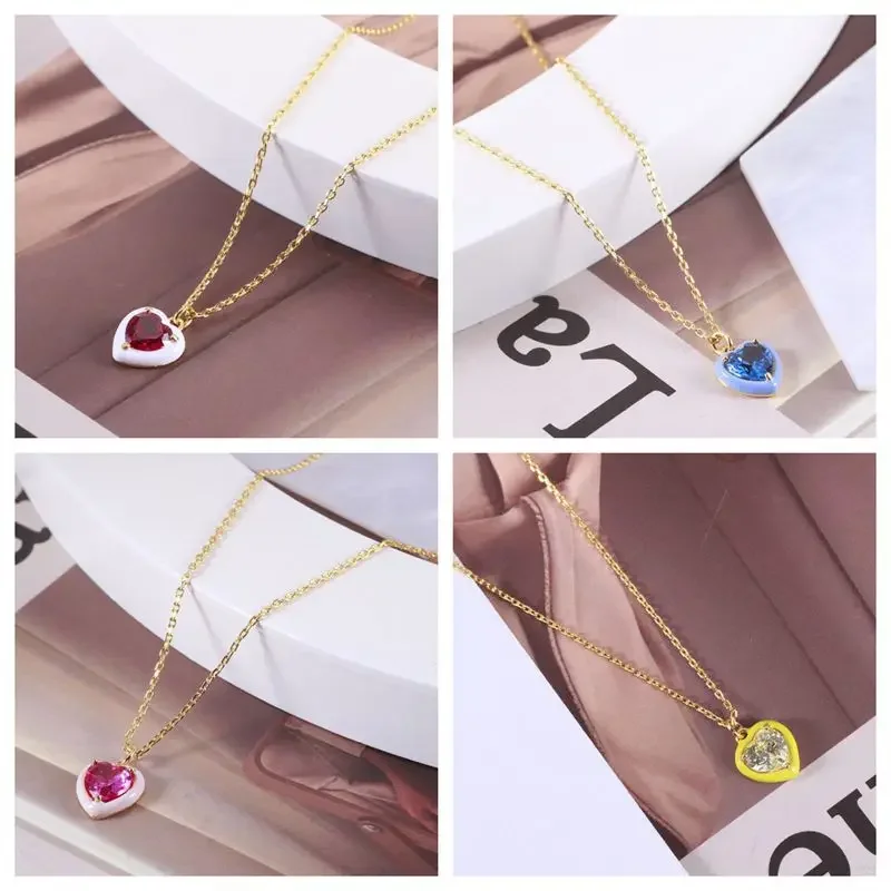 KS European and American niche versatile sweet shining red zircon three-dimensional love simple temperament peach heart necklace
KS European and American niche versatile sweet shining red zircon three-dimensional love simple temperament peach heart necklace