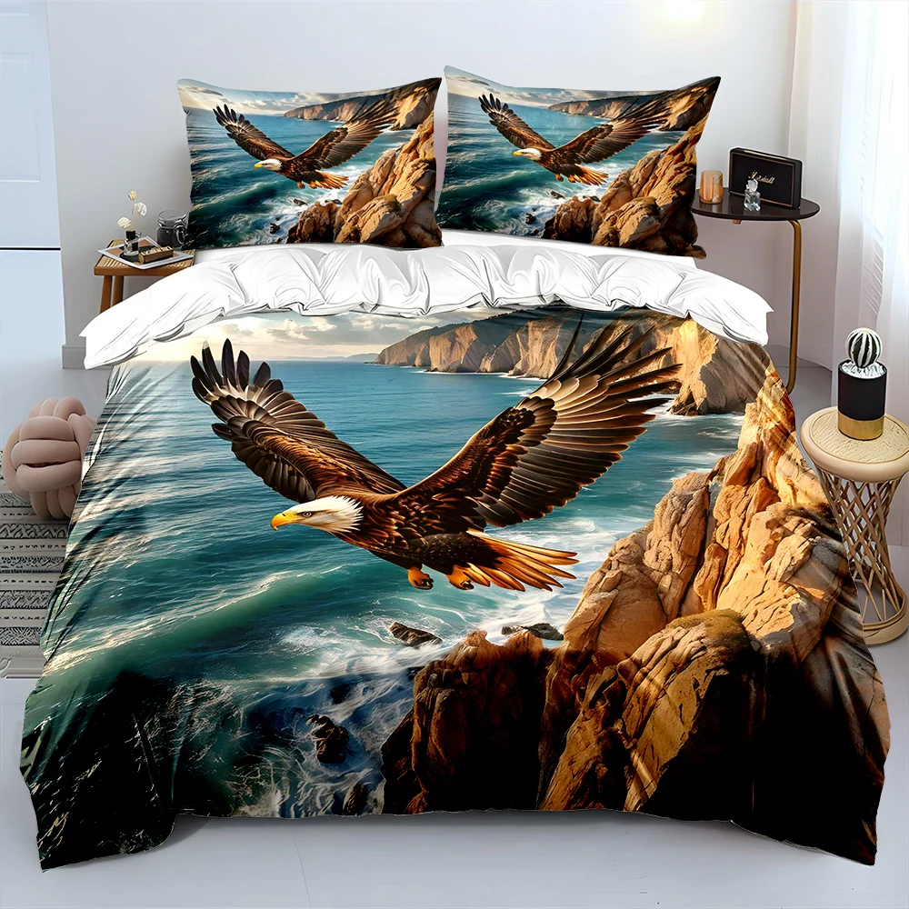Eagle soaring above coastal cliffs Bedding Set for Kids Luxury Gift 3pcs Digital Print Comforter Set Soft Comfortable Breathable
Eagle soaring above coastal cliffs Bedding Set for Kids Luxury Gift 3pcs Digital Print Comforter Set Soft Comfortable Breathable