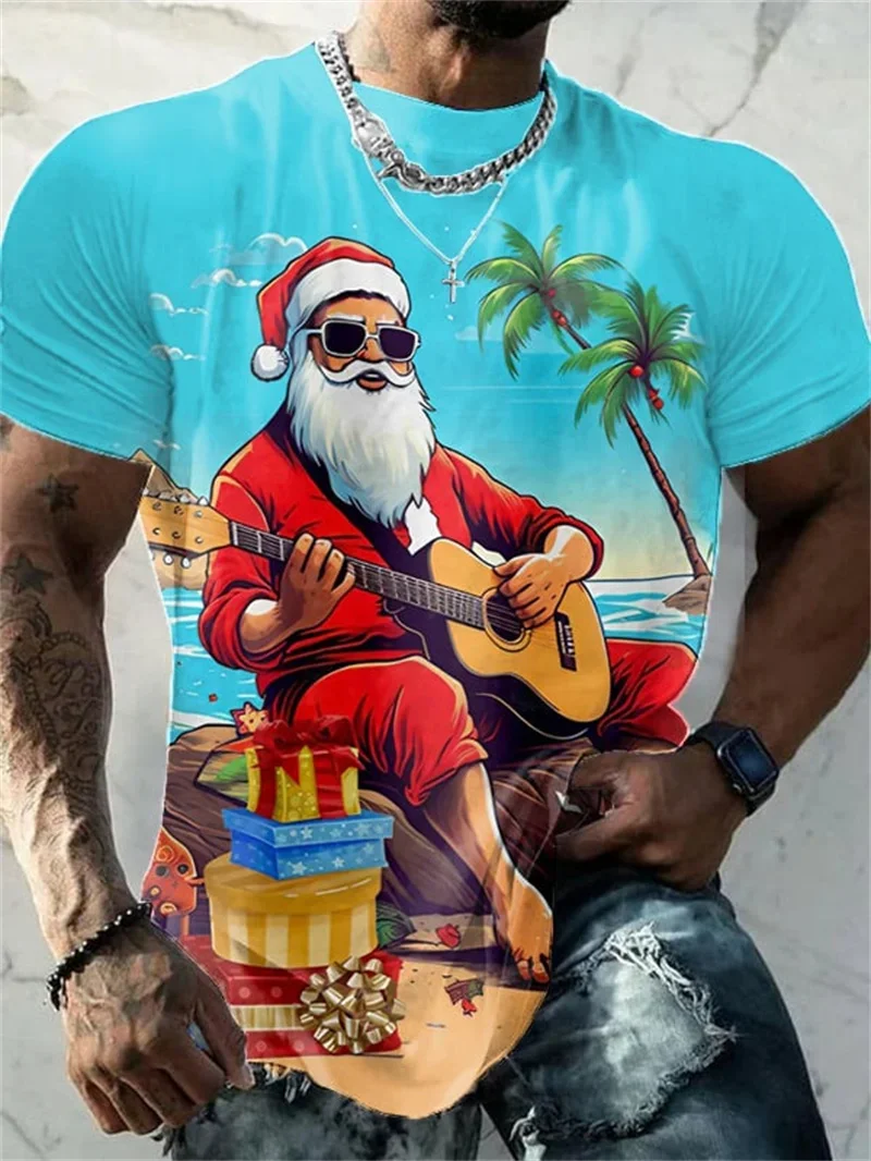 Christmas T-Shirt Funny 3d Santa Claus Print Tops Tees Dj Mens Kawaii T-Shirt Holiday Casual Harajuku Colorful Men's Clothing
Christmas T-Shirt Funny 3d Santa Claus Print Tops Tees Dj Mens Kawaii T-Shirt Holiday Casual Harajuku Colorful Men's Clothing