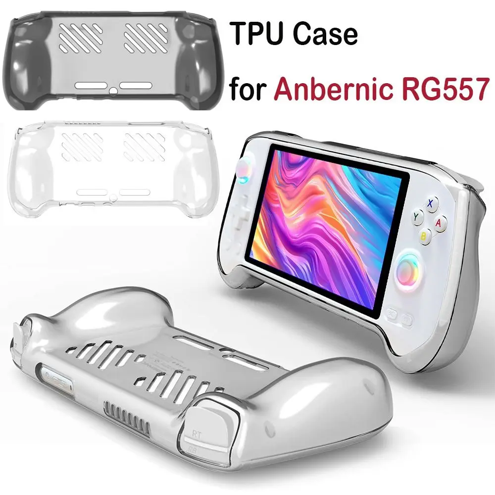 New TPU Handheld Game Console Case Transparent Soft Protective Cover Anti-scratch Shockproof Host Shell for Anbernic RG557
New TPU Handheld Game Console Case Transparent Soft Protective Cover Anti-scratch Shockproof Host Shell for Anbernic RG557