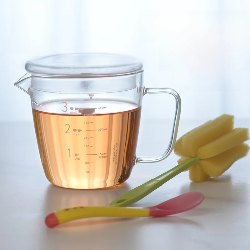 First House Heat Resistant Glass Measuring Cup Set with Lid Milk Cup Handle Chinese Style Capacity 401mL-500mL Kitchen Tools
First House Heat Resistant Glass Measuring Cup Set with Lid Milk Cup Handle Chinese Style Capacity 401mL-500mL Kitchen Tools